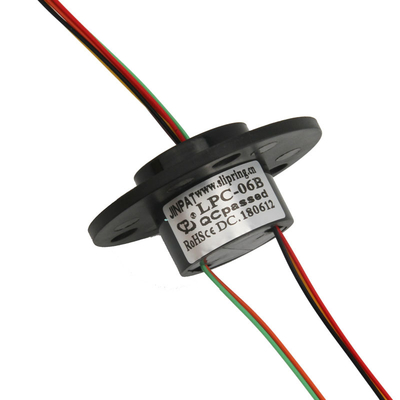 6回路 金接点 スリップリング 2A 300 RPM LPC-06B