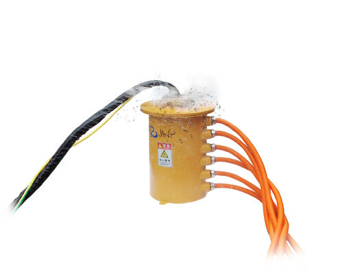 1000VAC/24Vデュアル電圧および4×300A電力回路を備えた、重作業用ロータリー掘削装置用ロータリー スリップリング