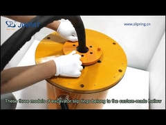 建設機械用スルーホールスリップリング IP65 36VDC